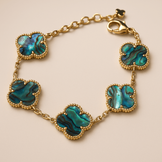 Abalone Clover Bracelet